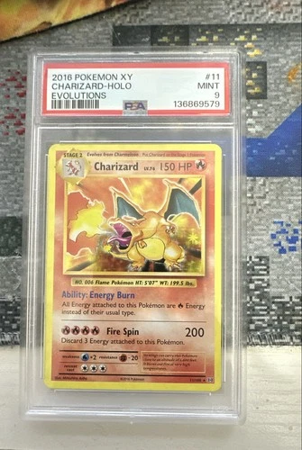 Charizard 11/108 Evolutions Holo PSA 9