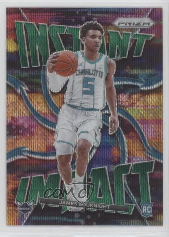2021-22 Panini Prizm Instant Impact Green Wave Prizm James Bouknight #8 4i2