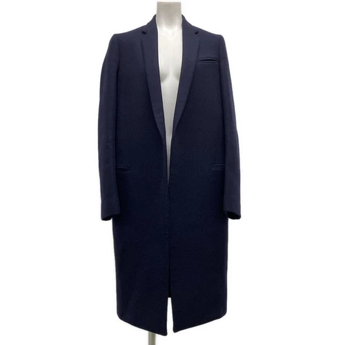 Cappotto donna lana originale CELINE tessuto esterno blu scuro]
