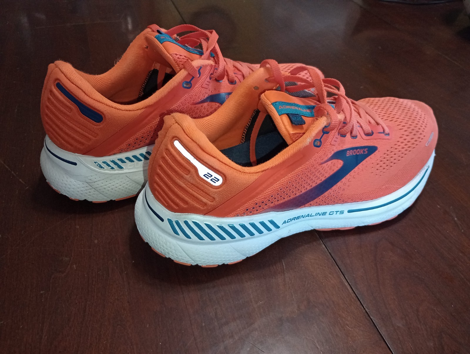 Size 9.5 - Brooks Adrenaline GTS 22 Blue Orange thumbnail 3