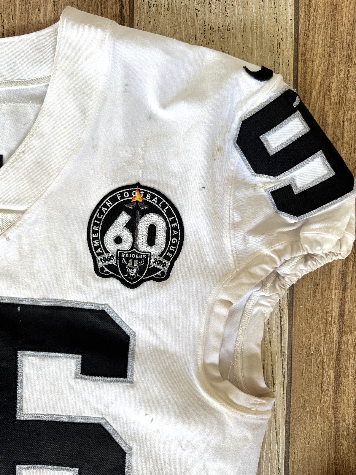 Clelin Ferrell GAME WORN💪12.01.19 Oakland Raiders⚫⚪Nike NFL Jersey 👕vs. Chiefs view 16