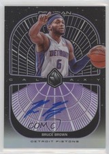 2019-20 Panini Obsidian Galaxy Electric Etch Purple 28/75 Bruce Brown Auto ow1