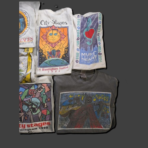 Vintage 90s 2000s Lot of 9 Alabama City Stages T-Shirts Large Festival Graphic - Picture 3 of 14