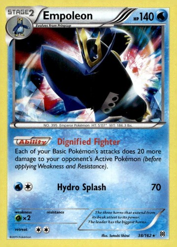 Empoleon 38/162 Holo Rare BREAKthrough Pokemon LP/MP