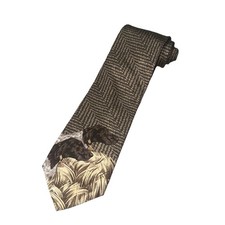 Hunter Classic Bird Hunting German Longhaired Pointer Silk Tie USA Midland TX