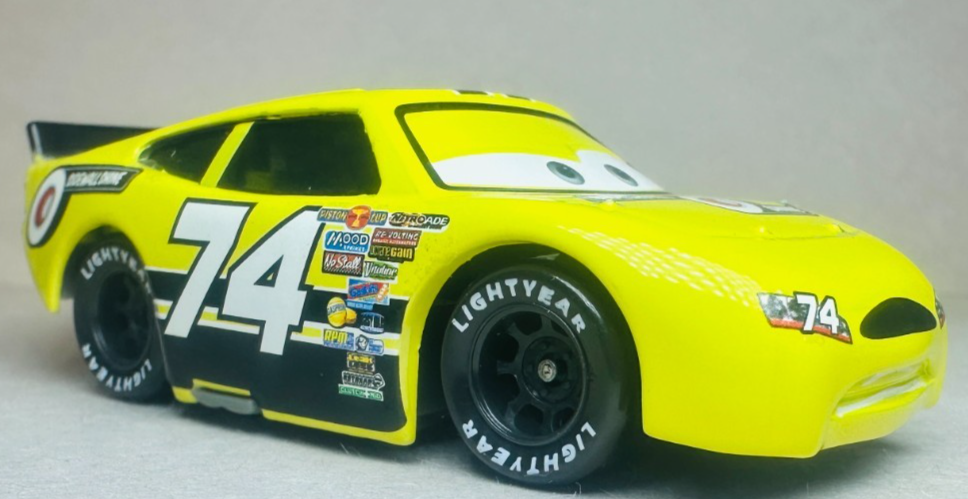 Disney Pixar Cars Slider Petrolski Sidewall Shine #74 Diecast 1:55
