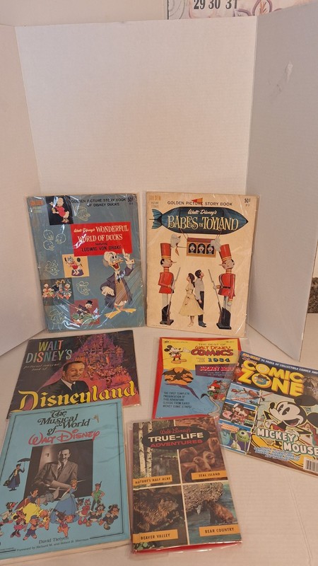 Vintage Rare Disneyland Collection Of Books 1959 Walt Disney Pictorial Souvenir