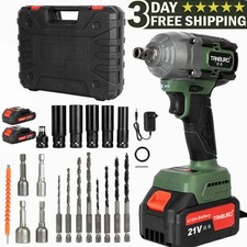 3000NM  1/2" HIGH TORQUE IMPACT WRENCH BRUSHLESS CORDLESS BATTERY IMPACT GUN KIT