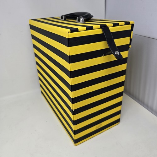 Third Man Records Carry Case 12” Vinyl Yellow & Black Stripes Vault Rare Vintage - Picture 3 of 11
