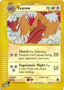 Fearow - 45/165 - Pokemon Expedition Reverse Holo Rare Card NM