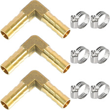 Brass Elbow 90 Hose Barb 5/16 in 8 mm Fitting