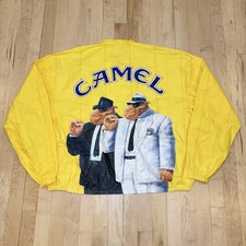 Vintage 1992 Camel Joe Full-Zip Lightweight Windbreaker Jacket XL 26x26 Yellow
