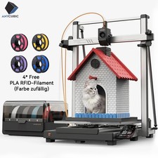 Anycubic™️Kobra 3 Max Combo 3D Drucker Mehrfarbig 4 kostenlose PLA RFID‑Filament