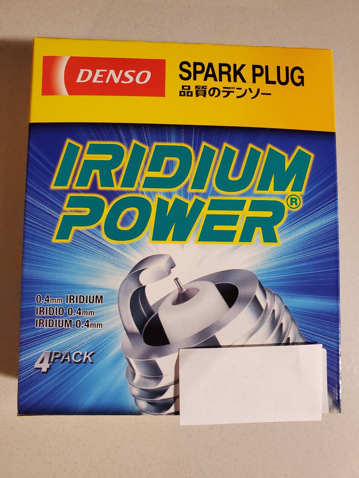 Genuine 4pc new- DENSO 5344 IRIDIUM Power Spark Plugs - IKH20 - Made USA,Japan