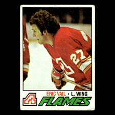 Eric Vail #168 1977 Topps Atlanta Flames Hockey Card NHL EX