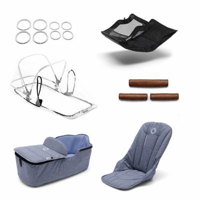 Bugaboo Fox Style Set   Blue Melange - Brand New!