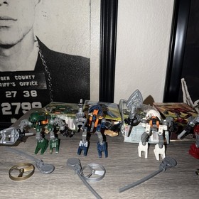 Lego Bionicle RAHAGA Lot Of 5 4868, 4870, 4877, 4878, 4879 W/ Box & Manuals