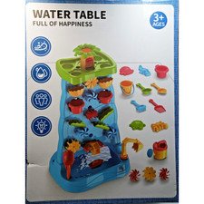 Kids Waterfall Water Table Activity Set   Ages 3   43-Piece Playset with Tools
