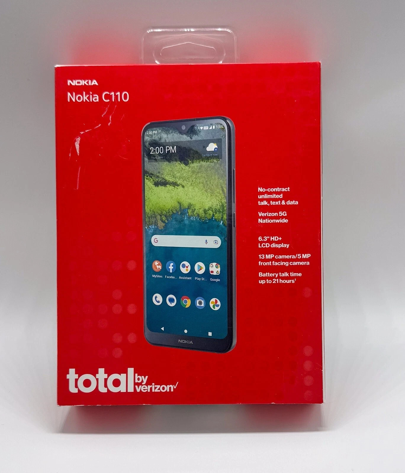 Nokia C110 TA-1554 32GB 3GB Grey Good Condition - Consumer Cellular Locked