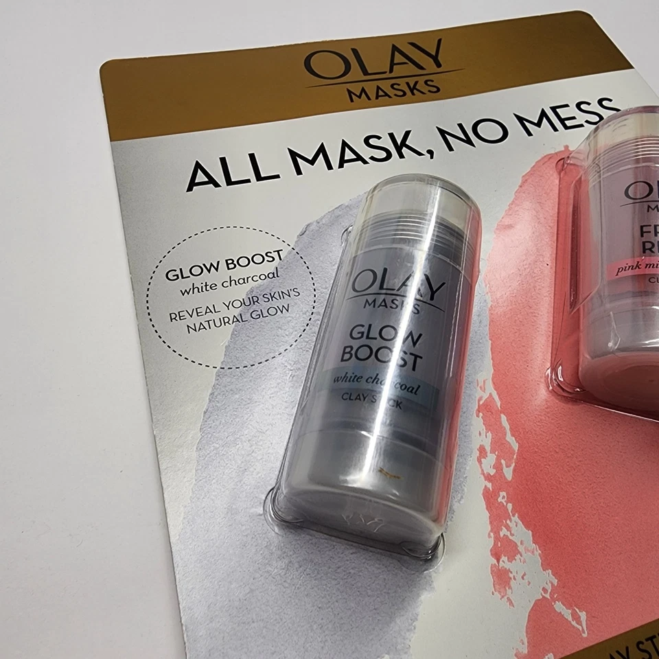 Olay Masks Set Glow Boost And Fresh Reset 1.7oz Each - 3.4 Total New - Image 3 of 4