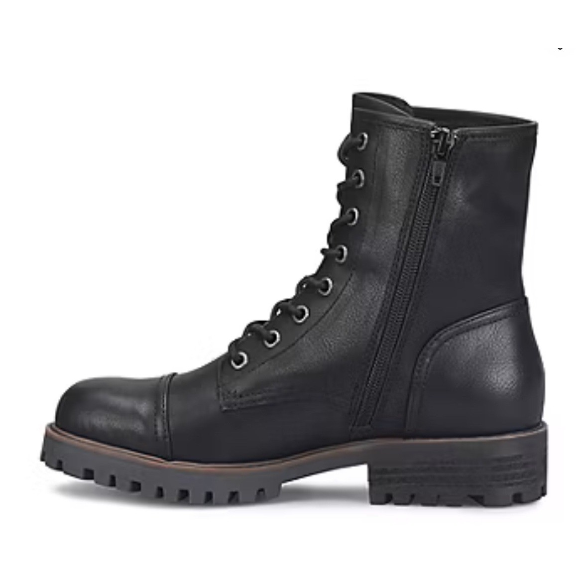 SAOLA B.O.C. nuovo con etichetta Stivali da combattimento stringati suola grossa grunge goth Y2K neri taglia 9 5M