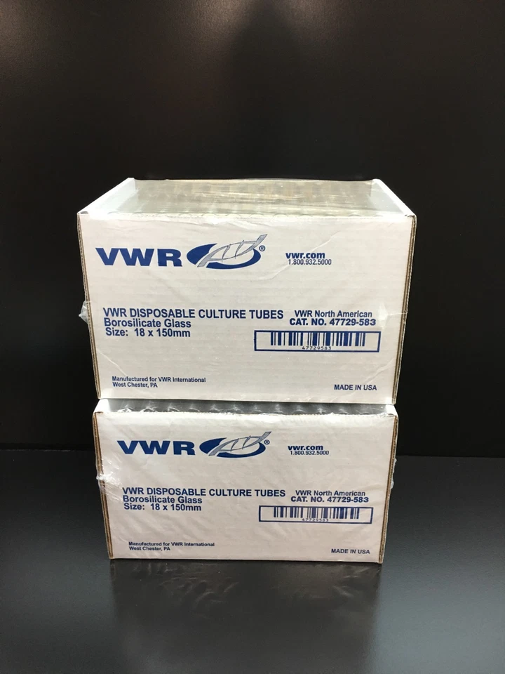 VWR Cat No 47729-583 Culture Tubes Disposable Borosilicate Glass 150mm Lot 2 PKS - Image 4 of 4