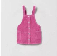ZARA Pink Corduroy Pinafore/ Overall Dress 4-5 Years Old
