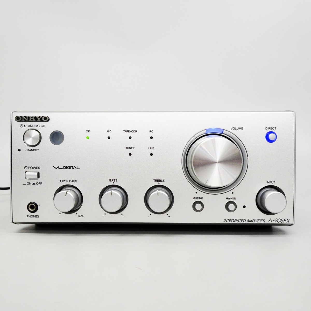 ONKYO A-905FX Pre-Main Integrated Stereo Amplifier Silver Audio VL