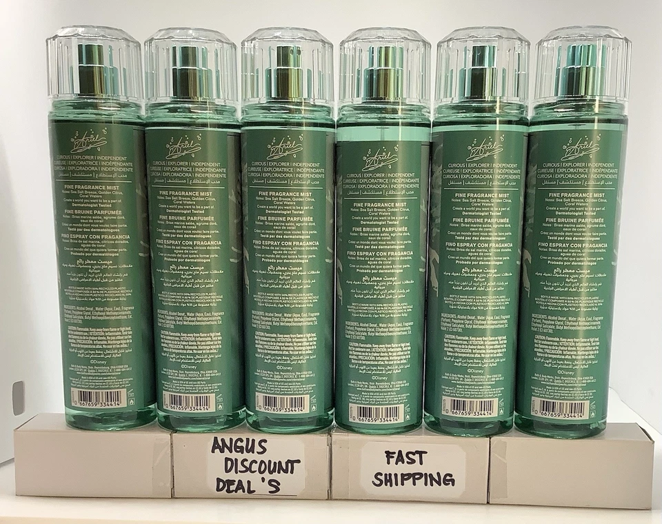 Vaporizador de fragancia fina Bath & Body Works “Paquete de 6” Disney Princess Ariel 8 fl oz Foto 2 de 2