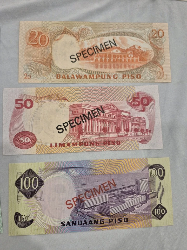 Philippines Piso Uncirculated Specimen Set - 1978 (2, 5, 10, 20, 50, 100) - Image 4 of 4
