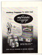 1947 Vintage Ad Mendel Luggage for Modern Travel 