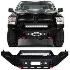 Vijay For 2013-2018 Dodge Ram 1500 New Black Front Bumper With Led Light Vijay For 2013-2018 Dodge Ram 1500 New Black Front Bumper With Led Light