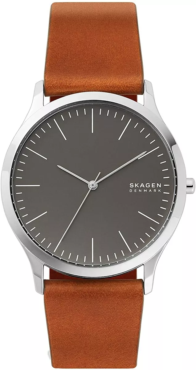 Skagen men's watches leather cheap strap