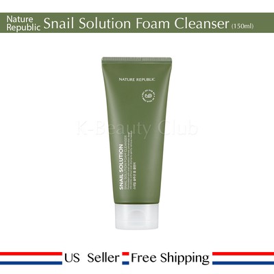 nature republic snail solution foam cleanser