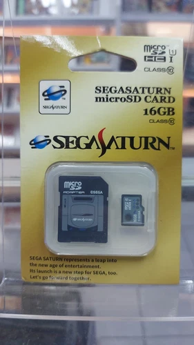 Sega Saturn micro SD Card 16GB Class 10 Memory Card + SD Adapter F/S