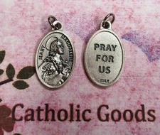 Saint St. Mary Magdalene - Italian Silver tone Die-Cast 1 inch Medal 