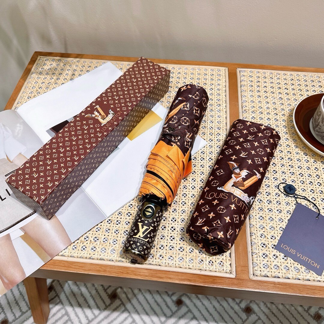 Louis Vuitton Monogram Automatic Folding Umbrella Outdoor