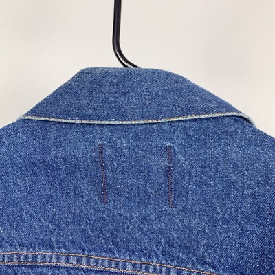 Vintage Big Smith Button Trucker Jean Denim Jacket Large XL | eBay