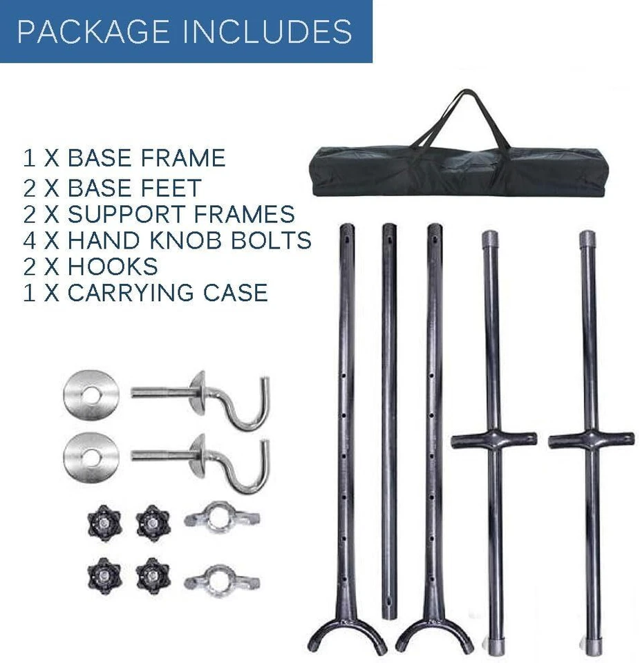 Hammock with Stand 2 Person Double Standing & Spreader Bar Backyard Camping - Image 3 of 4