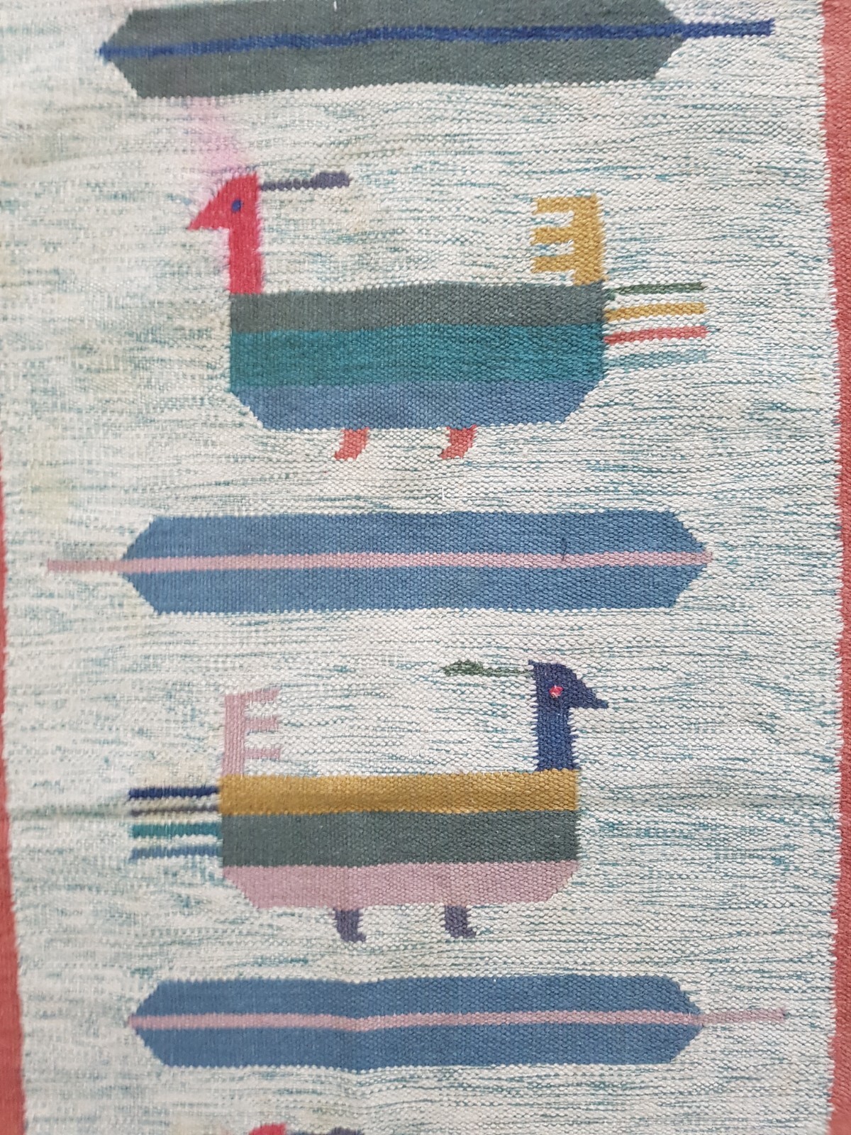 Vintage Handmade Traditional Scandinavian Kilim Floor Rug Carpet 149x85 cm