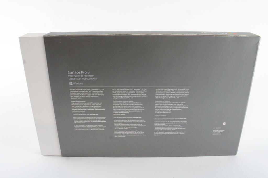 New sealed! Microsoft Surface Pro 3 128GB, Wi-Fi, 12in, i5