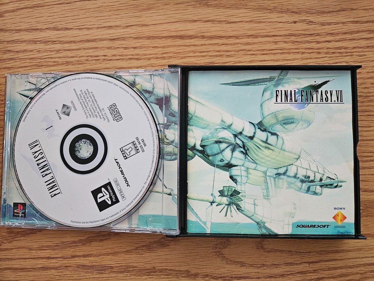 Final Fantasy VII 7 PS1 PlayStation 1 Black Label Misprint