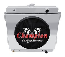 Kr Champion 2 Row Radiator 16 Fan Shroud For 1969 1970 Plymouth Fury I L6 Eng Kr Champion 2 Row Radiator 16 Fan Shroud For 1969 1970 Plymouth Fury I L6 Eng