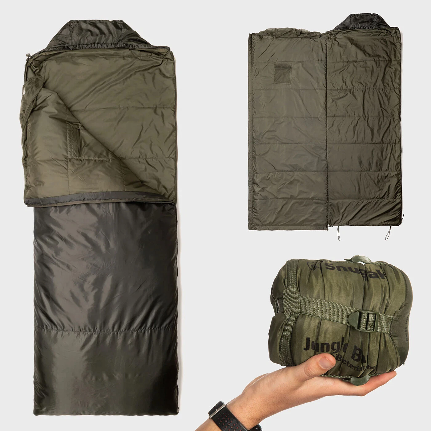 Snugpak Jungle Sleeping Bag with Mosquito Net Adult Square Olive Army Military
Opens in a new window