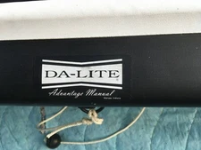 Da-Lite Wall or Ceiling Mount Projection Screen 6 foot, light scratches, $89.