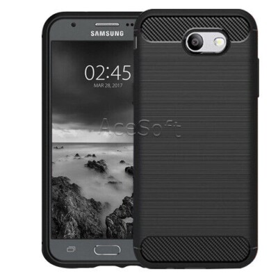 Shockproof Carbon Fiber Soft Armor Cover f Samsung Galaxy J3 Luna Pro  SM-S327VL