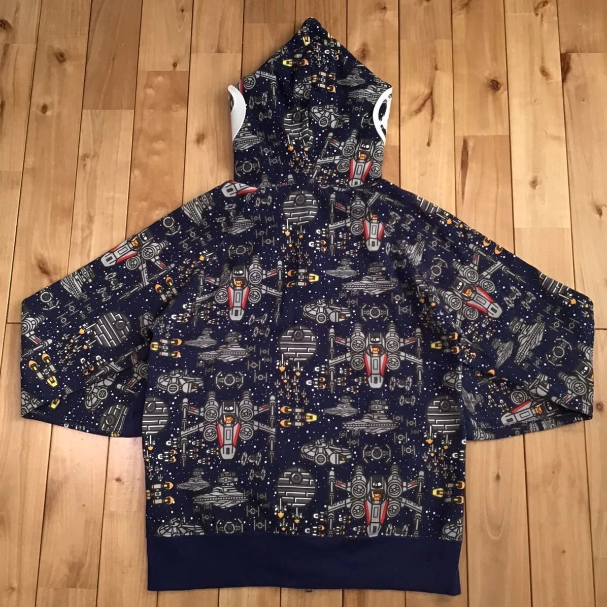 A BATHING APE (BAPE) Felpa con cappuccio e zip intera BAPE × Starwars Milo una scimmia da bagno NIGO taglia M uomo Giappone!!!!!!!