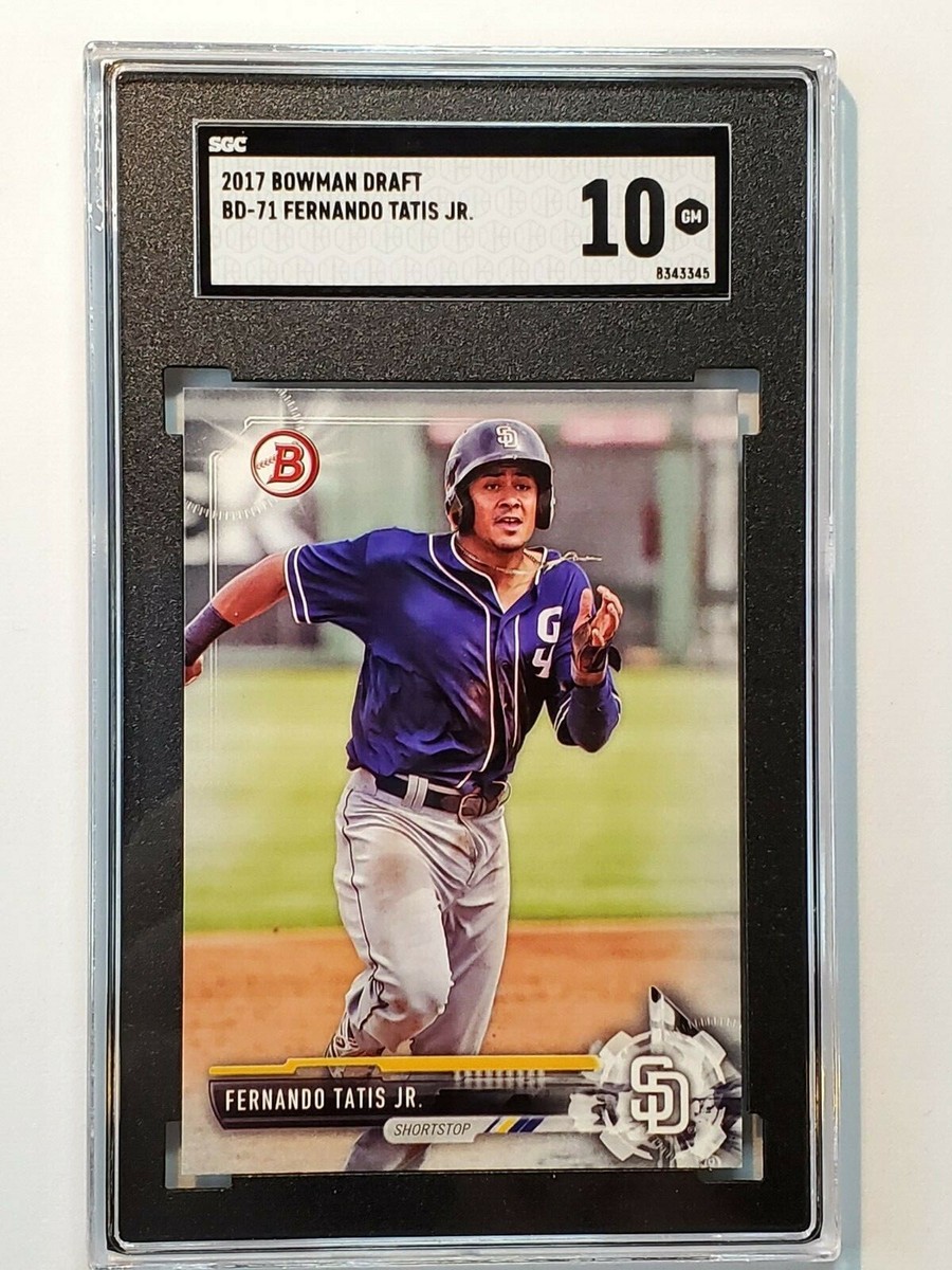 【RC】FERNANDO TATIS JR BOWMAN STERLING Fernando Tatis Jr SGC 10 Gem Mint 2017 Bowman Draft Paper