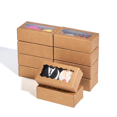 100PCS Professional Macaron Boxes for 2 Macaron Container Macaron Packaging f...