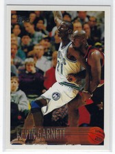 1996-97 Topps #45 Kevin Garnett 2nd Year Basketball Card 0103B
